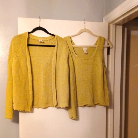 J Jill Green Sweater Set Size Xl - Picture 1 of 3